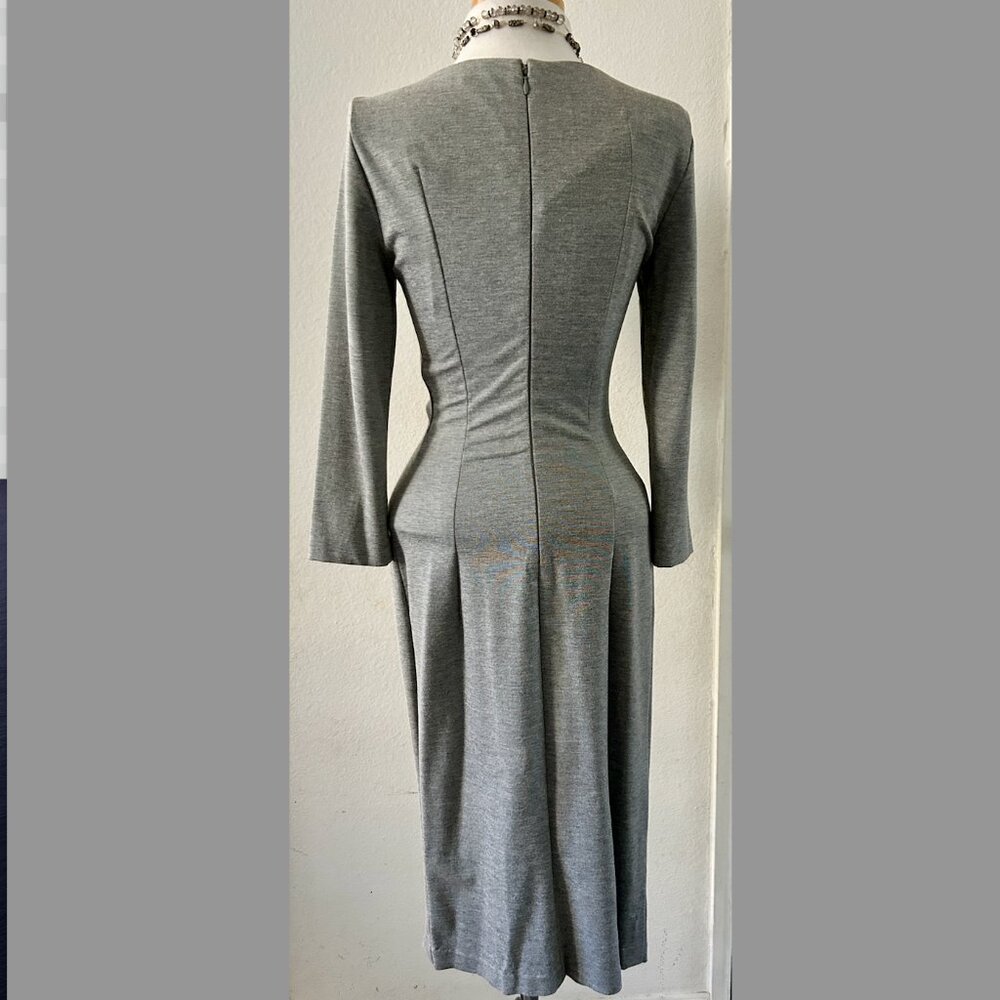 Vintage Y2K le chateau gray Midi dress XS - Picture 5 of 9